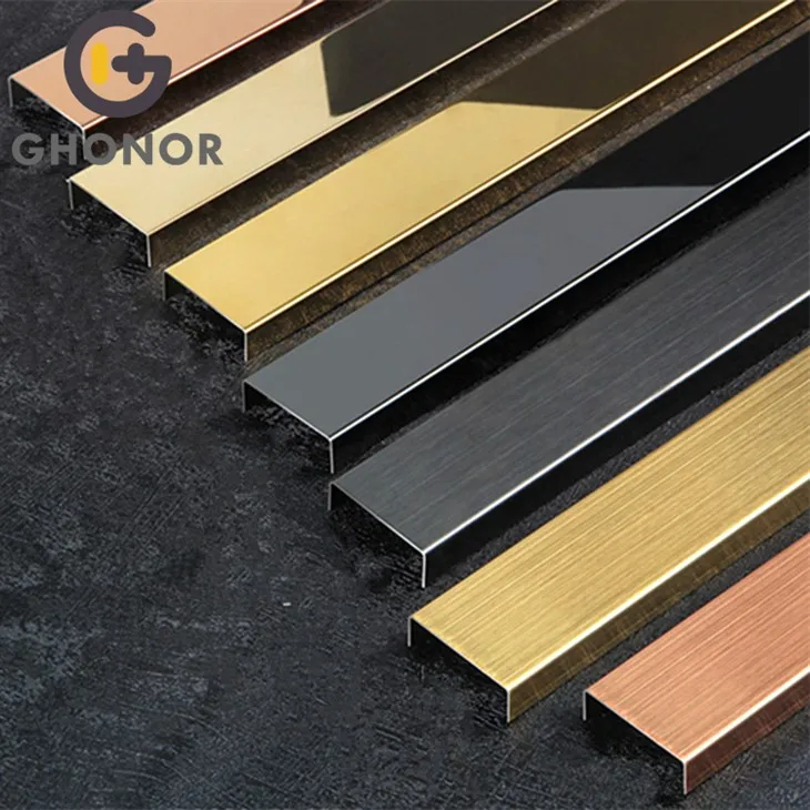 Stainless hlau U profile